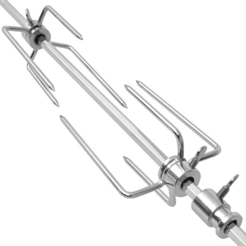 Broche à Rôtir Avec Moteur 1000 Mm Acier VIDAXL - Mathon - 6