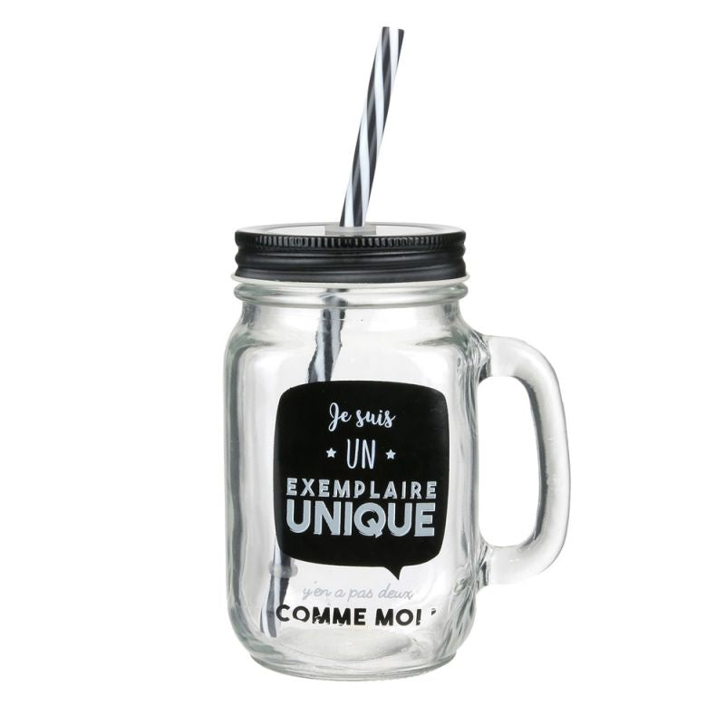 Mason Jar 45cl en verre Dites Le Avec Des Mots MO1211 CMP - Mathon - 1