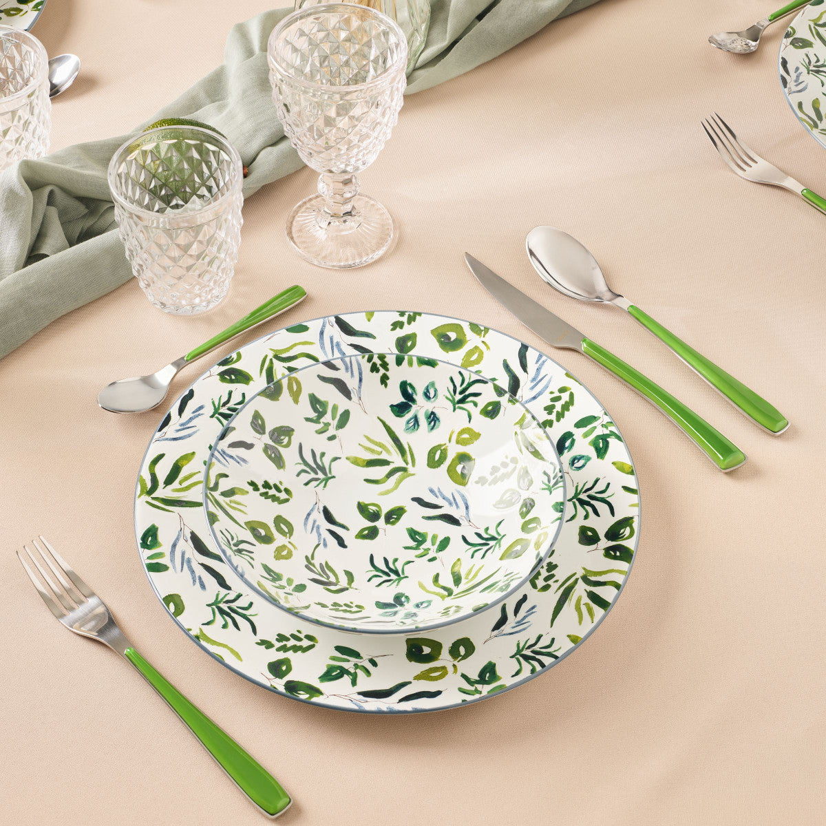 Alizé - Ménagère 24 pièces Vert Amefa - Mathon - 2