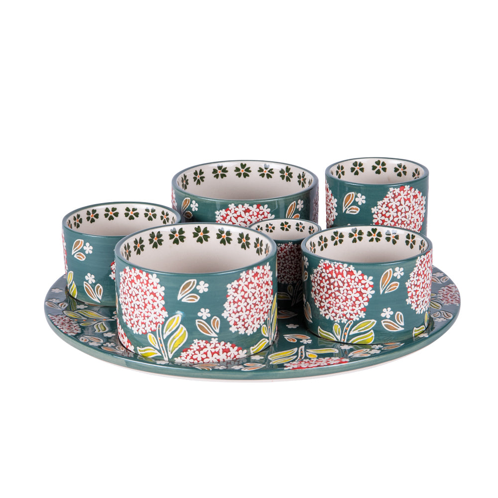 Service apéritif 6 pièces Cottage Table passion - Mathon - 1