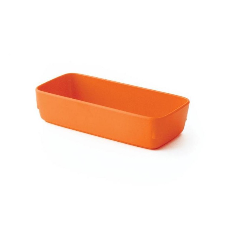 Lot de 4 raviers oranges, en mélamine, 27 CL, L.7*l.15.5*h.3.5 cm Plastorex - Mathon