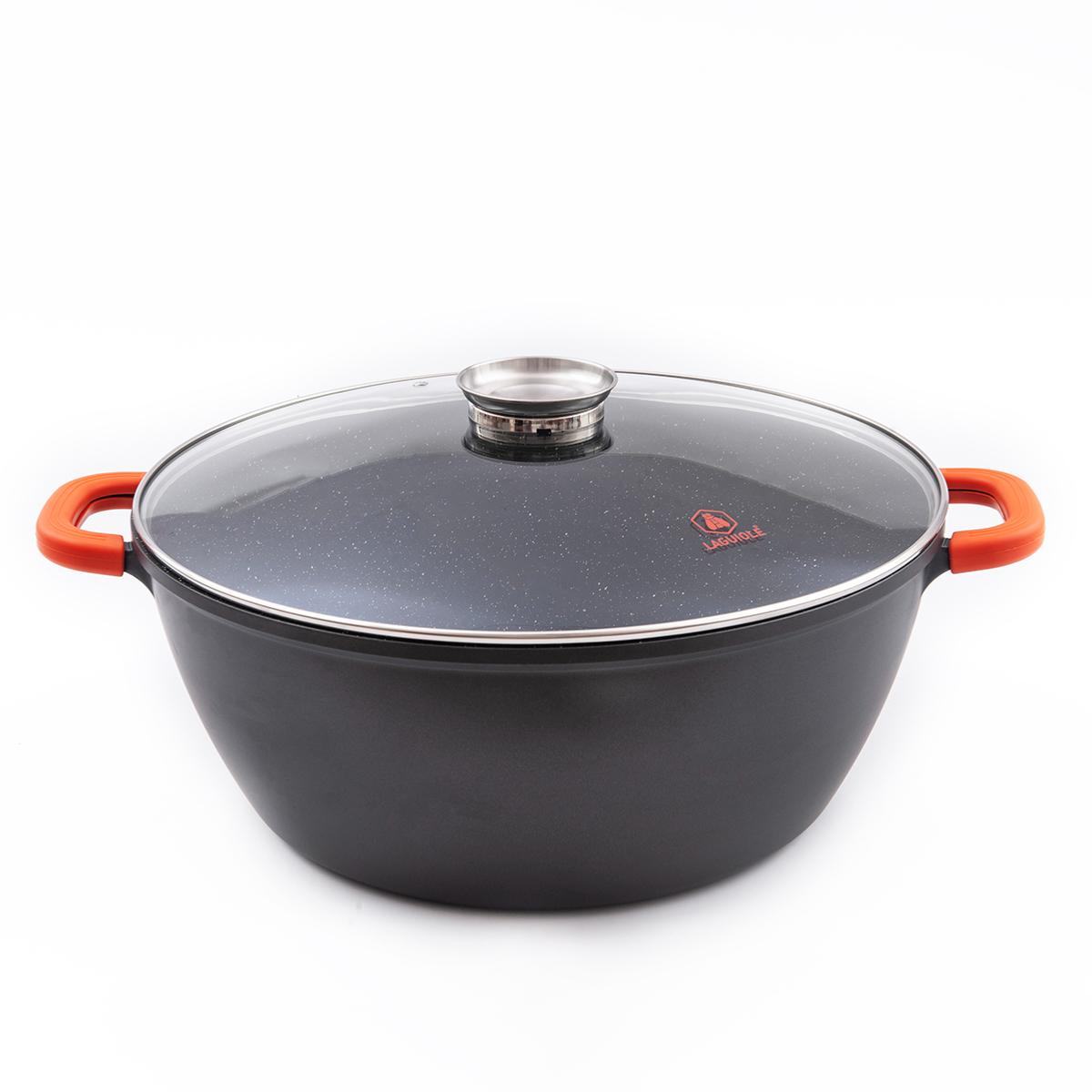 Faitout noir 44cm revêtement céramique - "RobuCook" Laguiole Cuisson - Mathon - 1