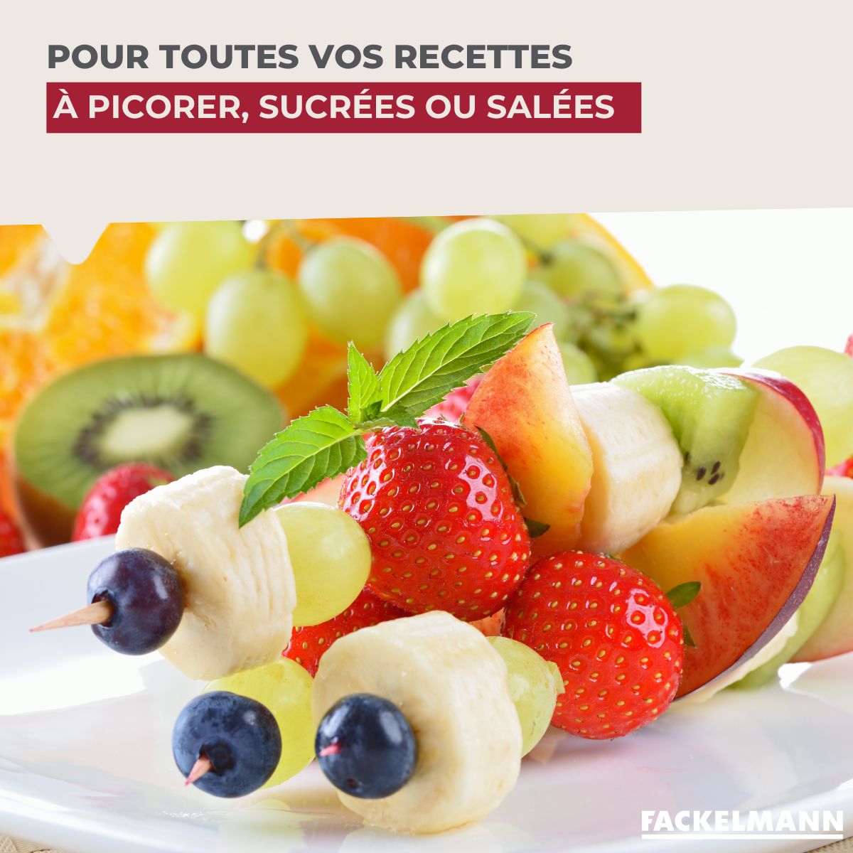 Lot de 70 piques à brochette 15 cm  Nature Fackelmann - Mathon - 6