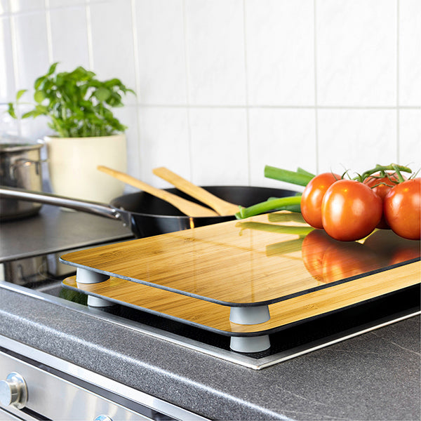 2 couvre-plaques protection motifs bois Wenko by Maximex - Mathon - 3