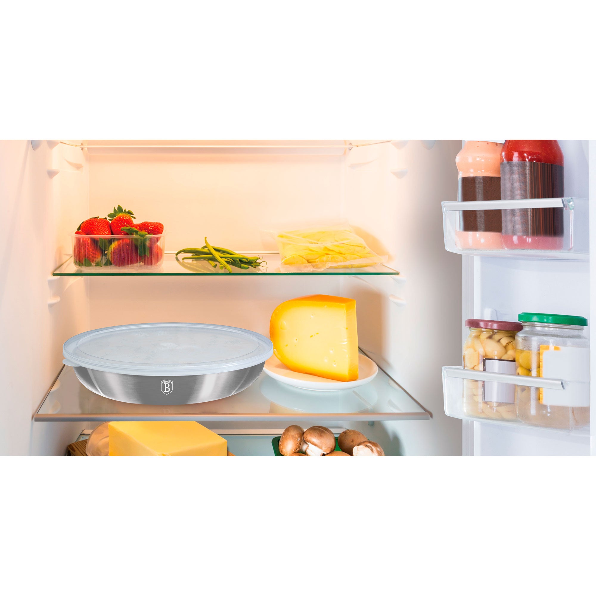 Batterie de Cuisine à Induction 9 Pièces Poignée Amovible Aluminium Antiadhésif  Gris Moonlight AT-7040 - Mathon - 3