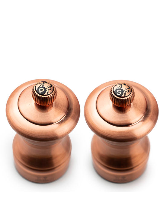 Bistro Chef Duo de moulins à poivre et à sel manuels en inox, cuivré, 10 cm - 4in Peugeot - Mathon - 3