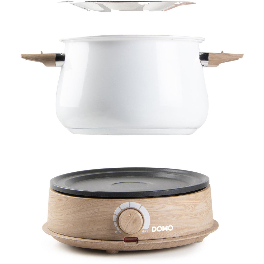 Appareil A Fondue - Domo - Do736f - 1500 W - 2 L - 8 Personnes - Blanc/bois Domo - Mathon - 2