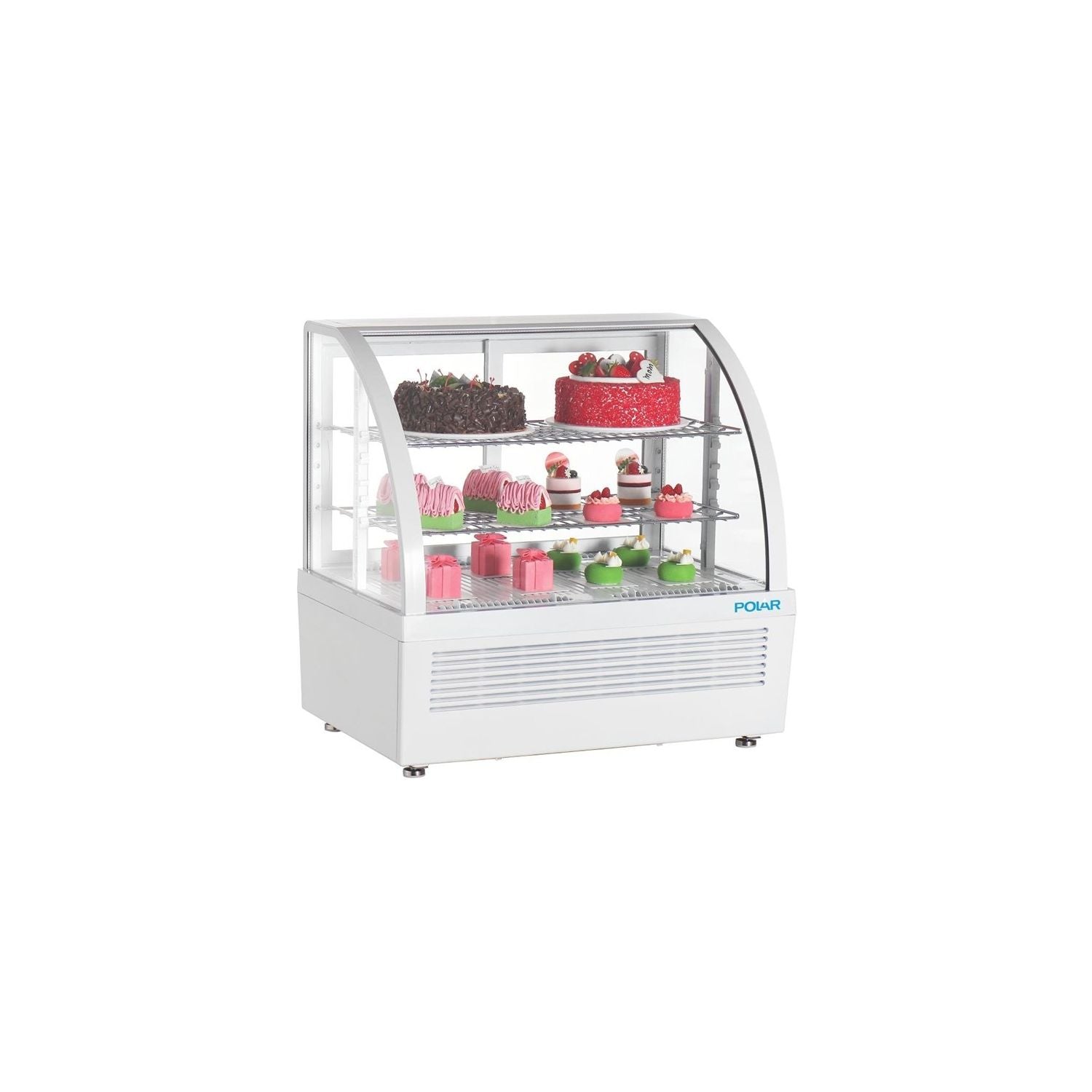 Vitrine Réfrigérée de Comptoir Série C Blanche 100 Litres - Polar - Mathon - 3