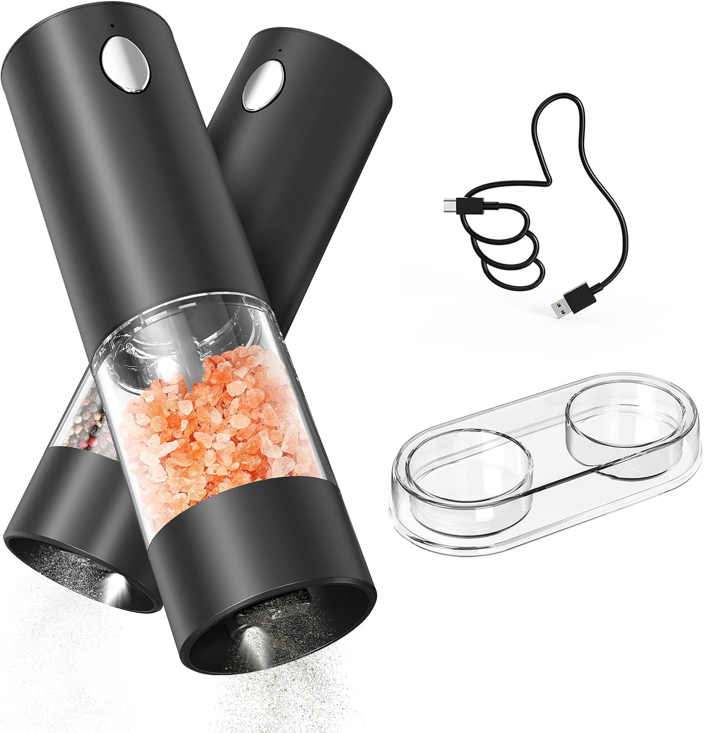 Ensemble de Moulin à Poivre et Sel Électrique Rechargeable Vendos85 - Mathon