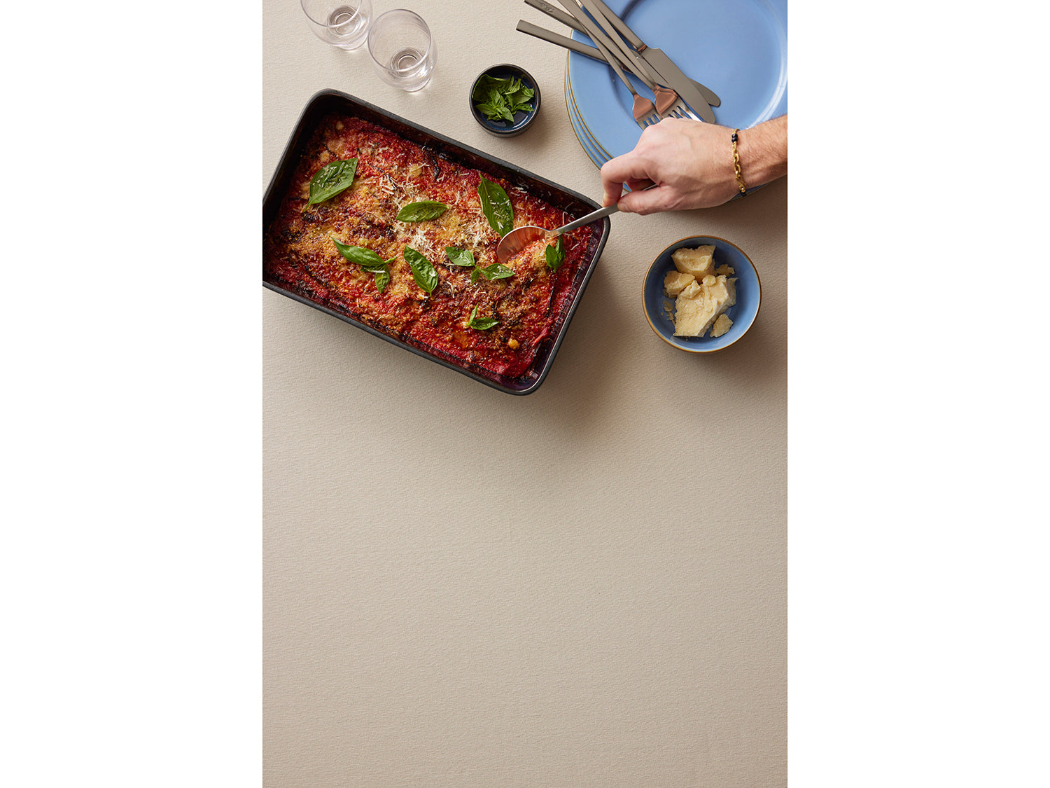 Ménagère 16 pièces en acier Fini satiné Bitz - Mathon - 3