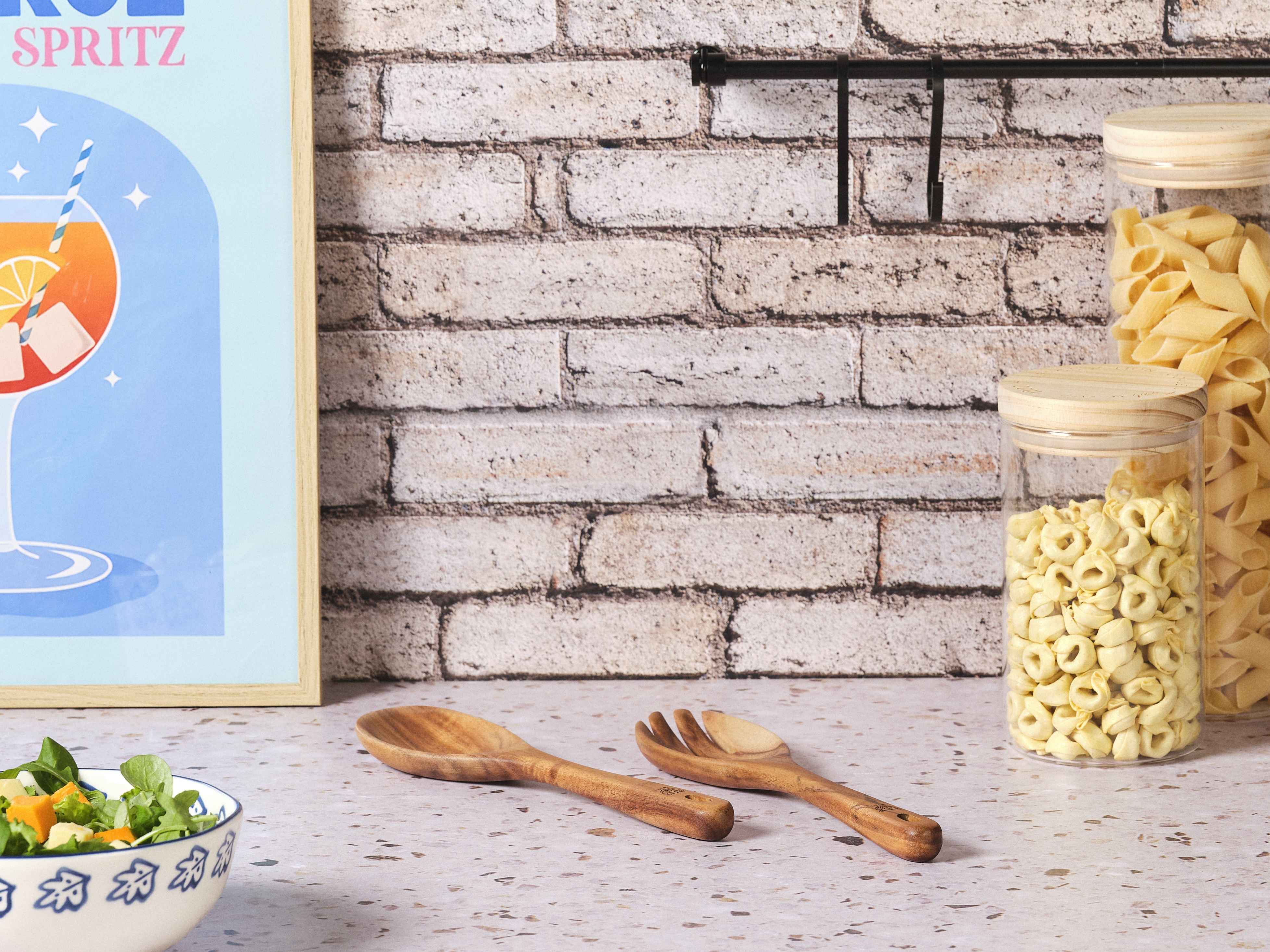 Couverts à salade en bois d