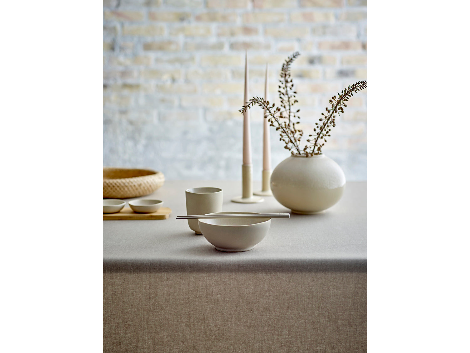 Mug sans anse UMAMI en grès Beige doux Villa Collection - Mathon - 6