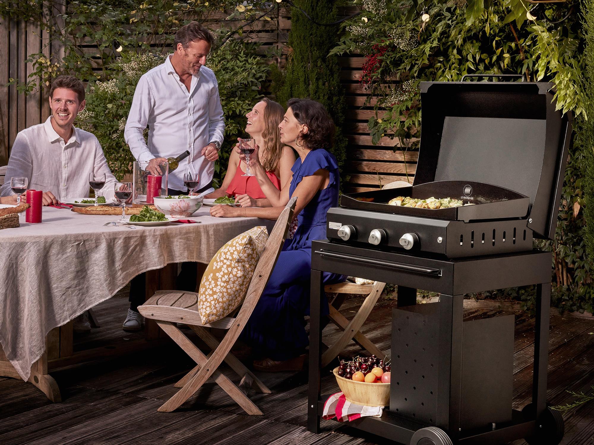 Desserte Exclusive Ingenieuse Acier Noir Le Marquier - Mathon - 4