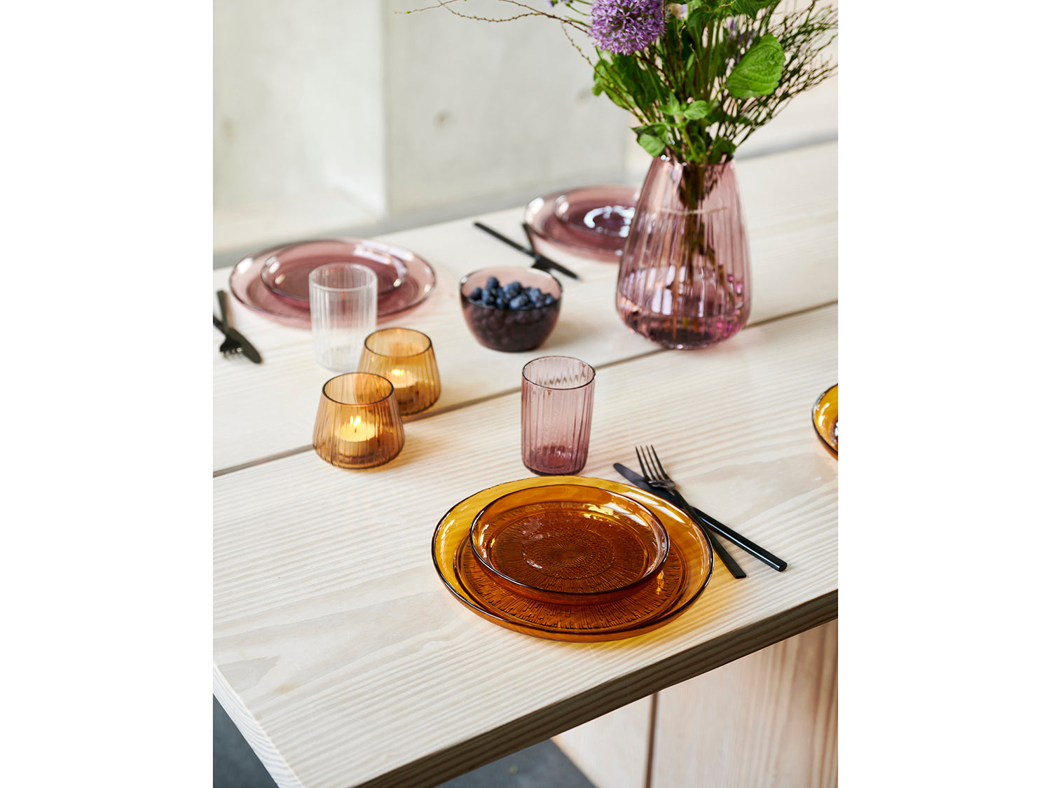 Assiette Kusintha en verre Ambre Bitz - Mathon - 6