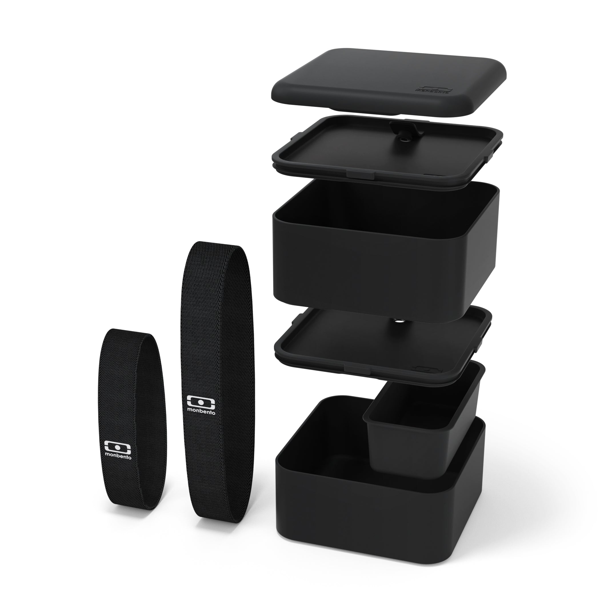 Lunch box 2 compartiments Square 1,7L Made in France Noir Onyx Monbento - Mathon - 4