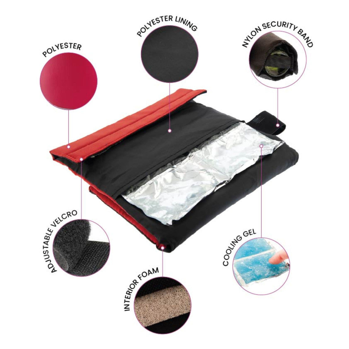 Fresh Rouge - Pochette régrigérante avec feuilles anti-goutte Koala - Mathon - 4