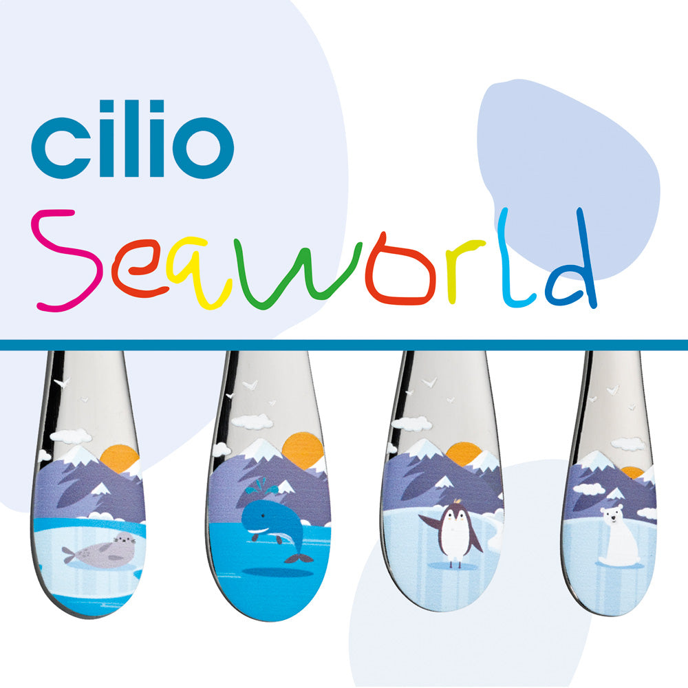 Couverts enfants Seaworld 4 pièces Cilio - Mathon - 1