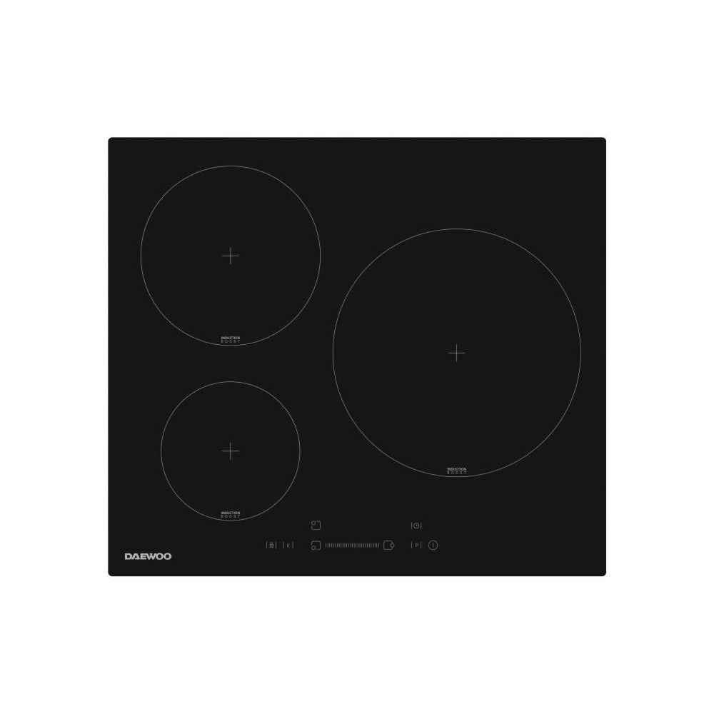 Plaque De Cuisson A Induction -   - 3 Foyers - 60 Cm - Noir Daewoo - Mathon