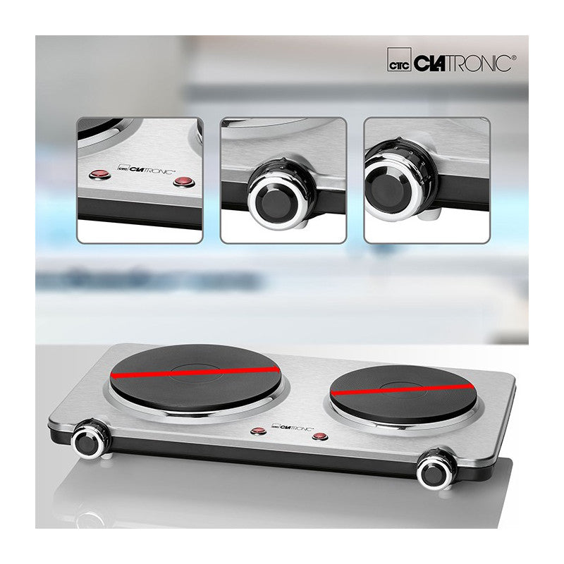 Double plaque de cuisson 2500W Clatronic DKP 3668 E Clatronic - Mathon - 3