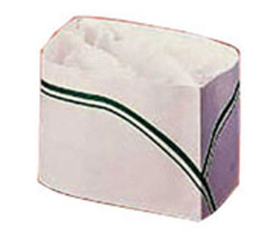 100Pcs - Calot papier à lisière papier vert  275x80mm FirstPack - Mathon