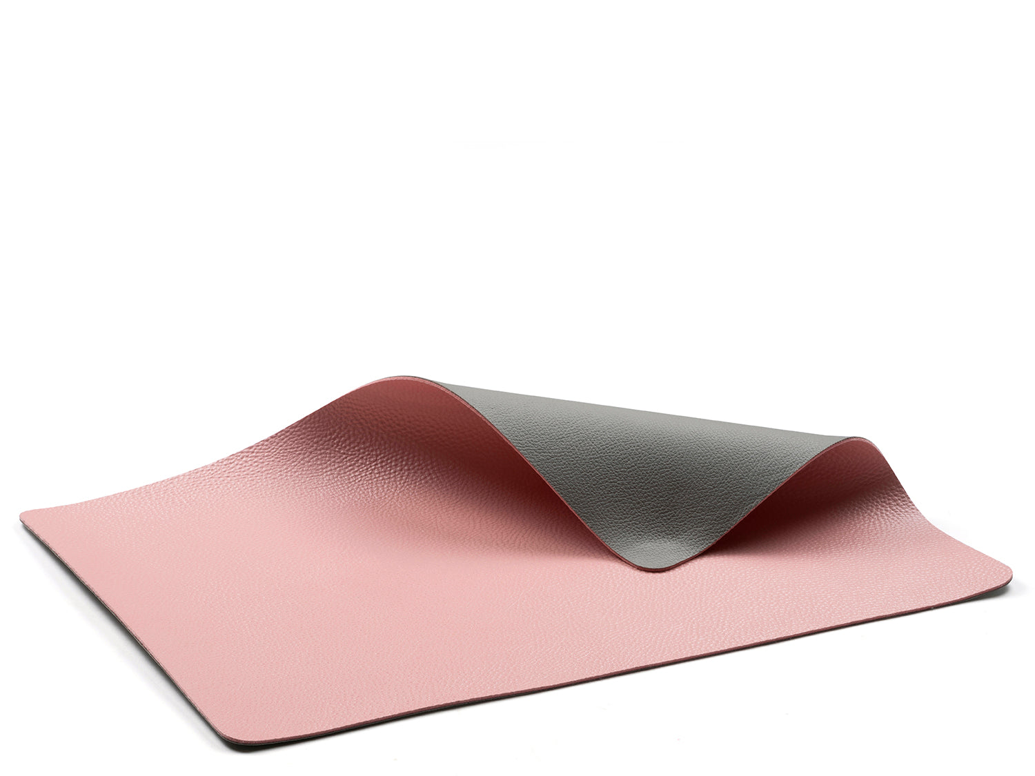 Lot de 4 sets de table  en pvc Gris/Rose clair Bitz - Mathon - 1