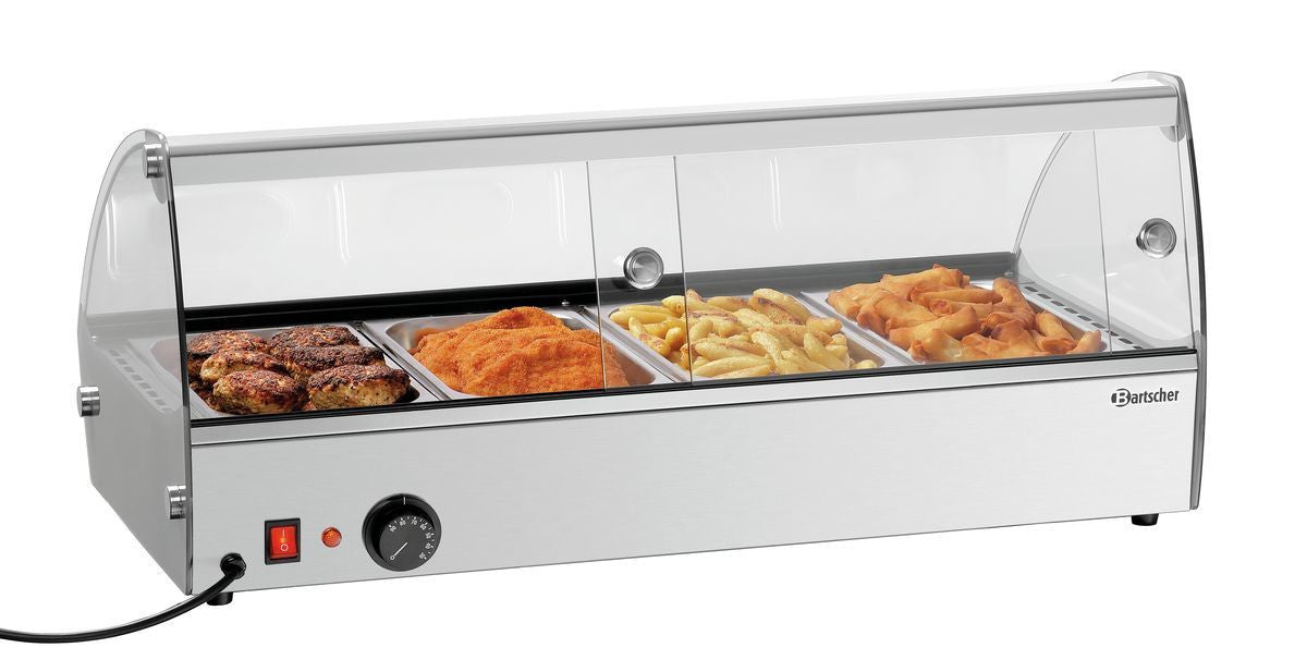 Vitrine chaude - 4 x GN 1/3 - Bartscher - Mathon - 3