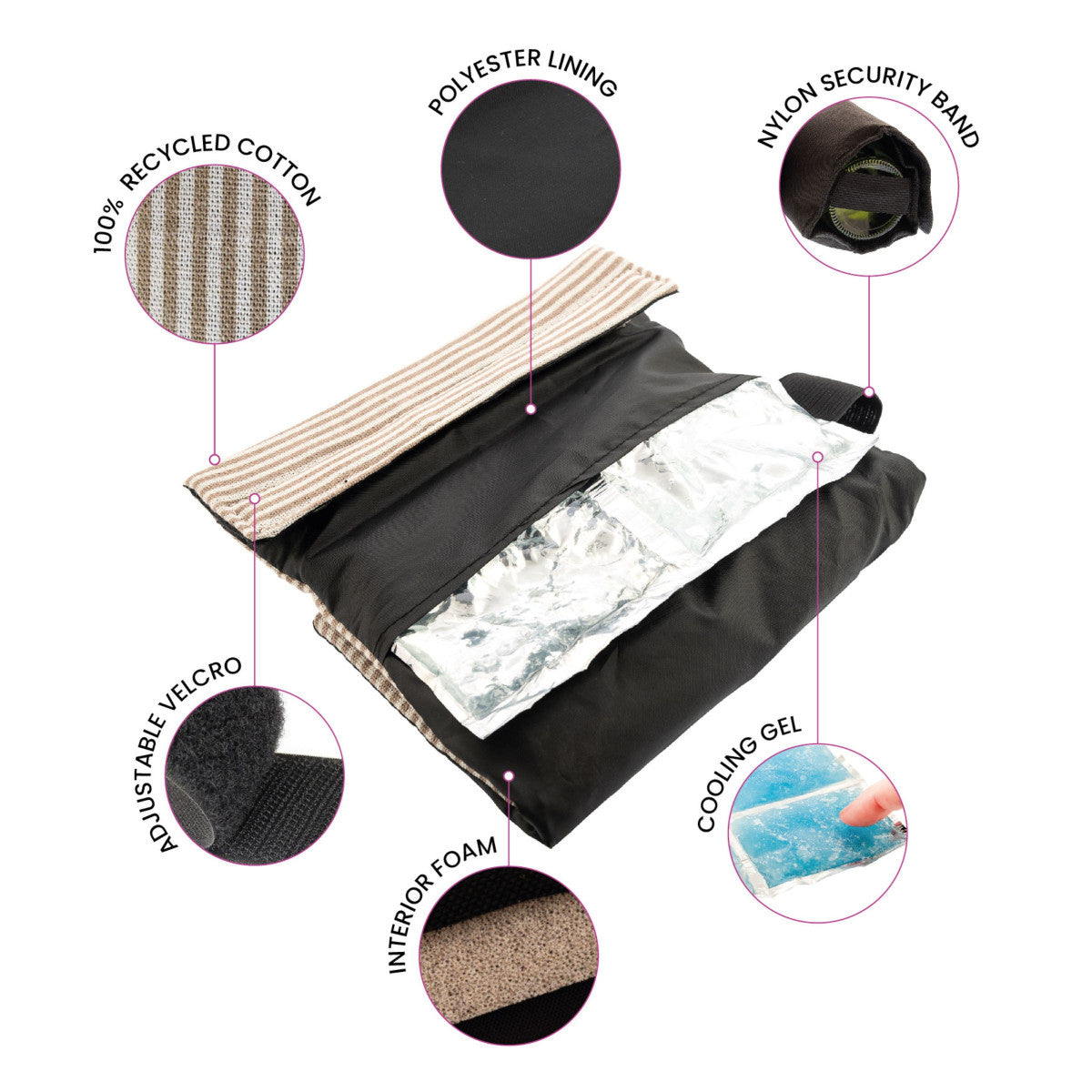 Fresh Coton Beige - Pochette régrigérante avec feuilles anti-goutte Koala - Mathon - 4