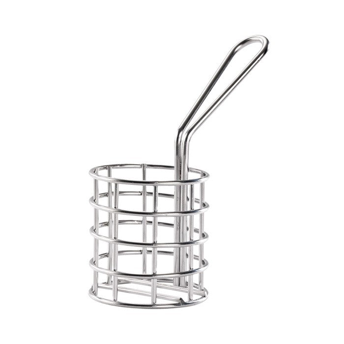 6Pcs - Mini panier friteuse métal rond   H51mm FirstPack - Mathon - 1