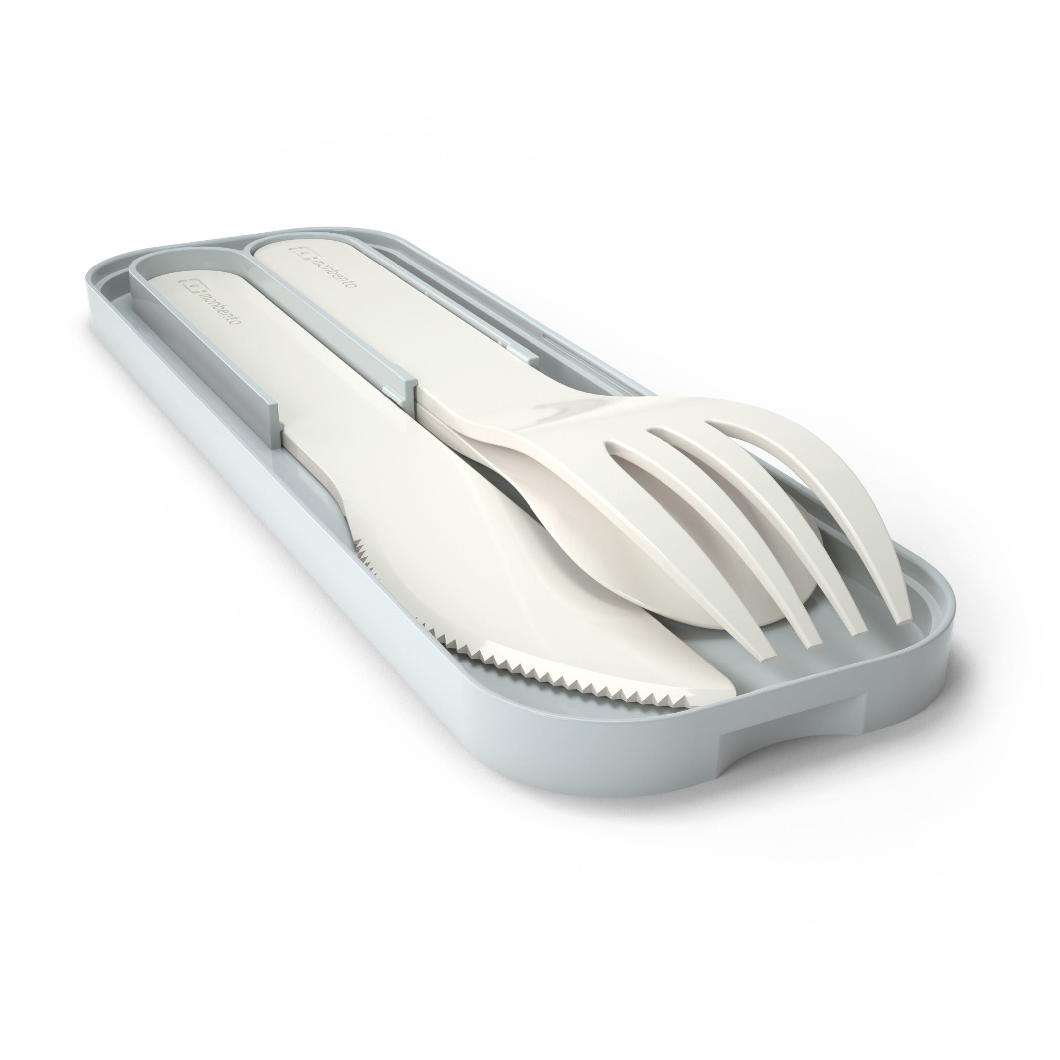 Set lunch box enfants bleu/crème avec ses accessoires Monbento - Mathon - 5