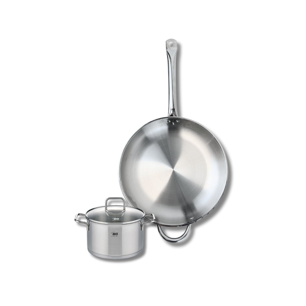 Ensemble de 1 Poêle de cuisson 32 cm et 1 faitout 16 cm  Profi Citrin Elo - Mathon - 1