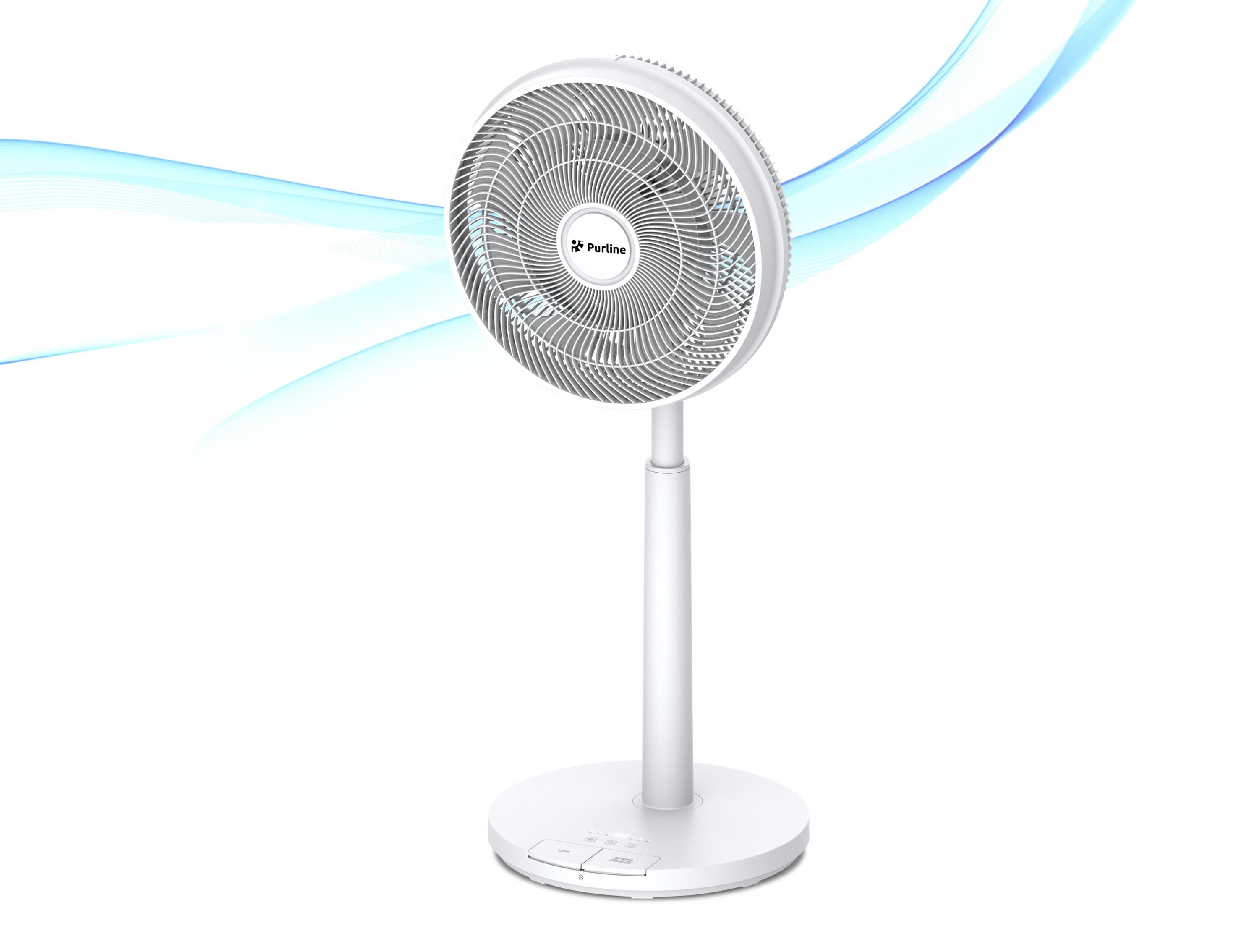 Ventilateur de sol DC avec batterie et 9 pales Purline - Mathon - 5