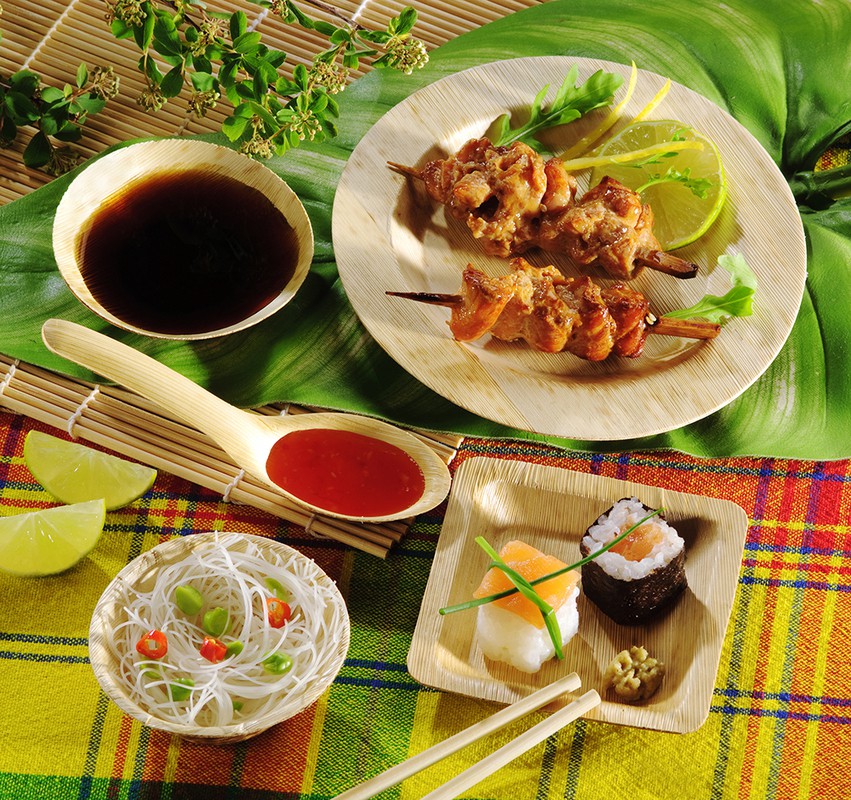 50Pcs - Mini coupelle en feuille de bambou "Zebra"   H20mm 60ml FirstPack - Mathon - 4