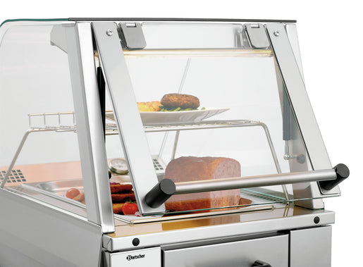 Vitrine chauffante GN1110-R - 1.65  kW - Bartscher - Mathon - 2