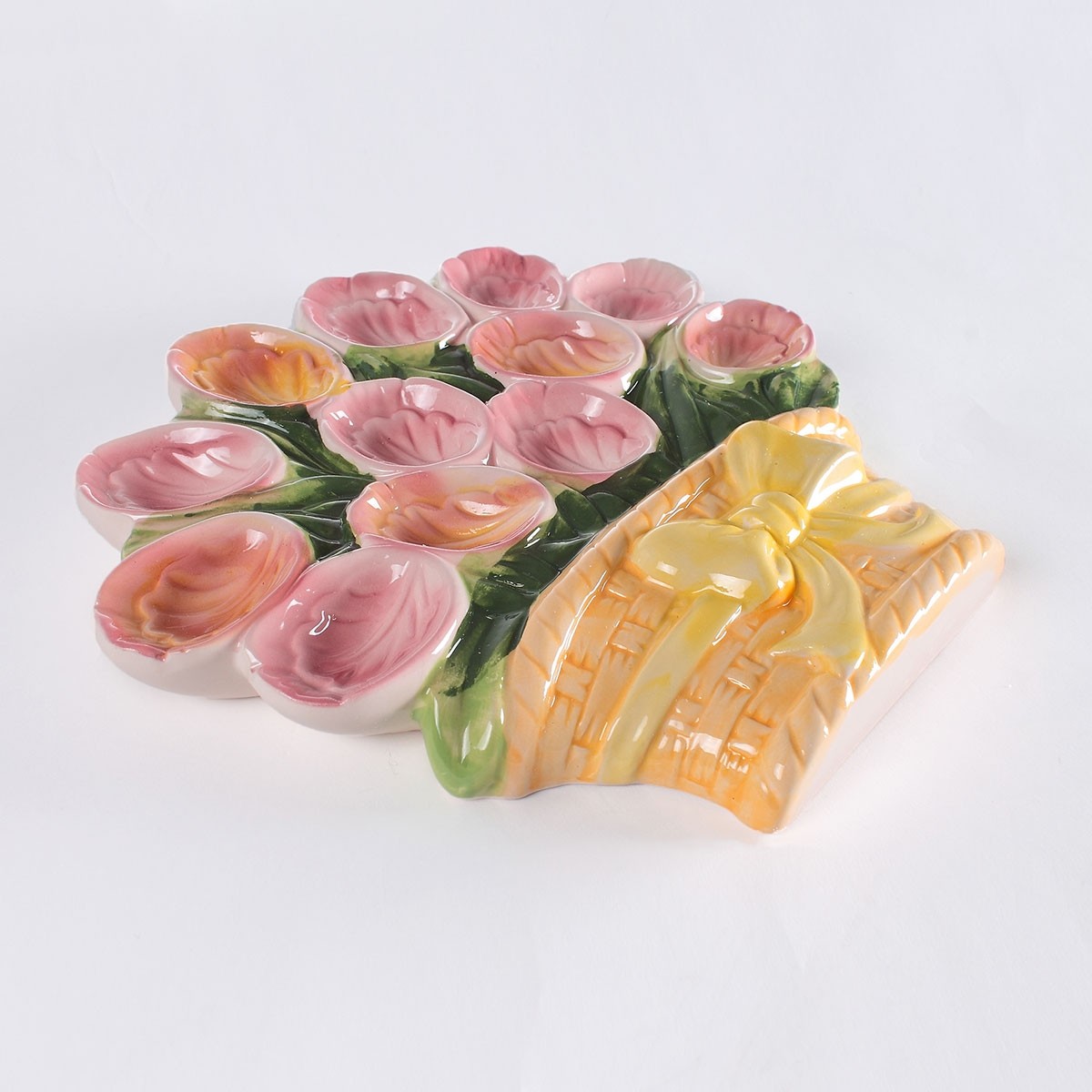 Plat à oeuf forme "bouquet de fleurs" Astuceo - Mathon