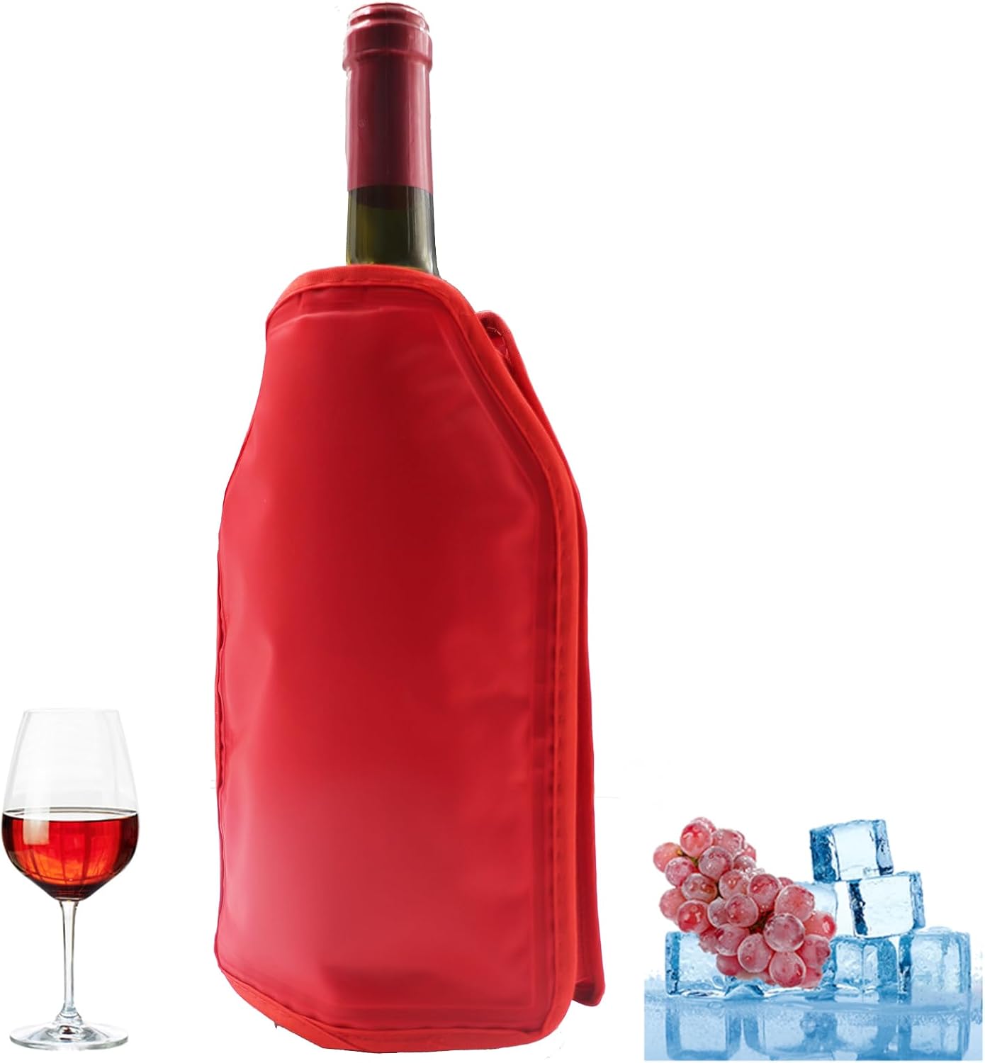 Manchon Réfrigérant pour Bouteille – Rouge, 1 Tasse Vendos85 - Mathon