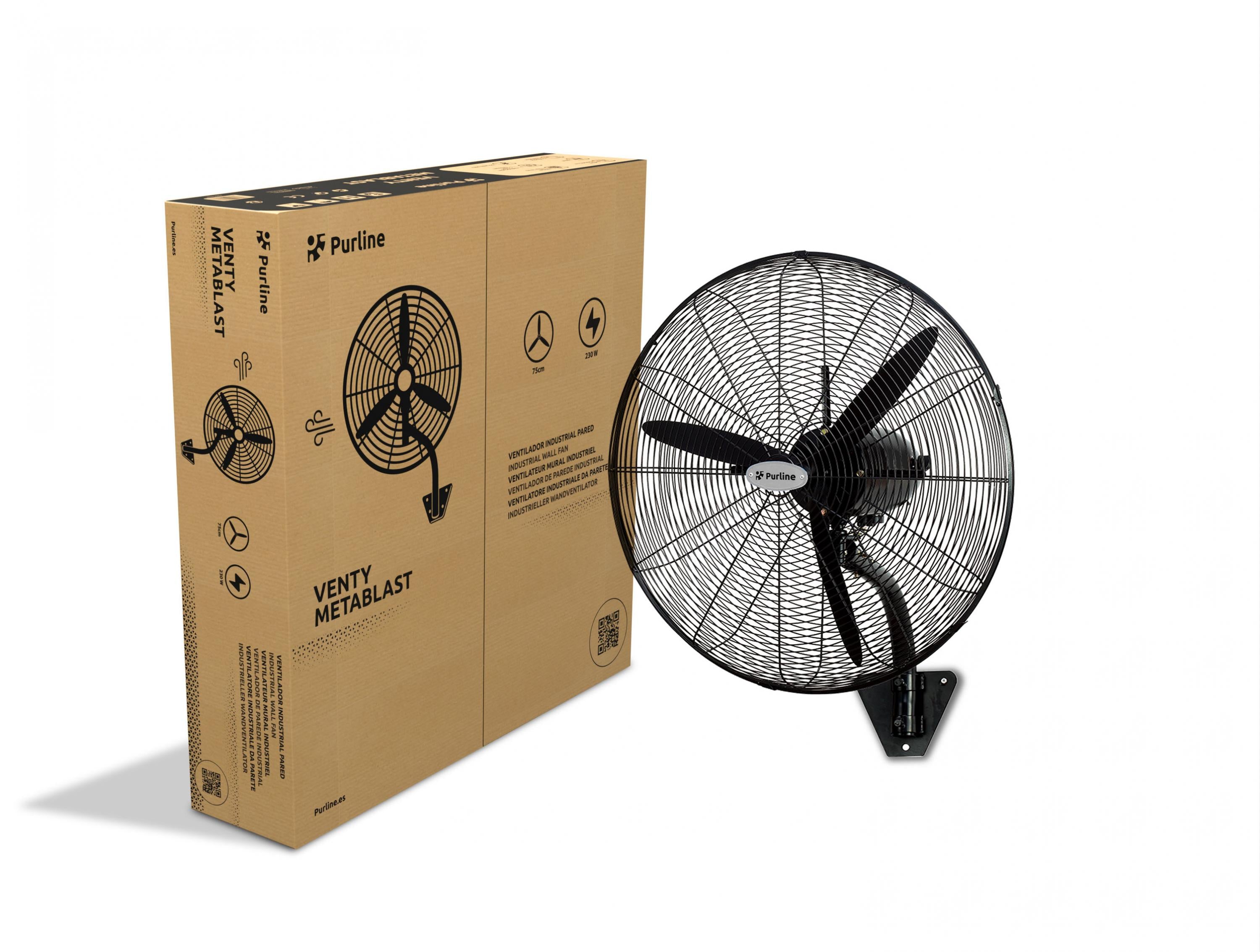 Ventilateur mural industriel 230W avec pales en aluminium Purline - Mathon - 5