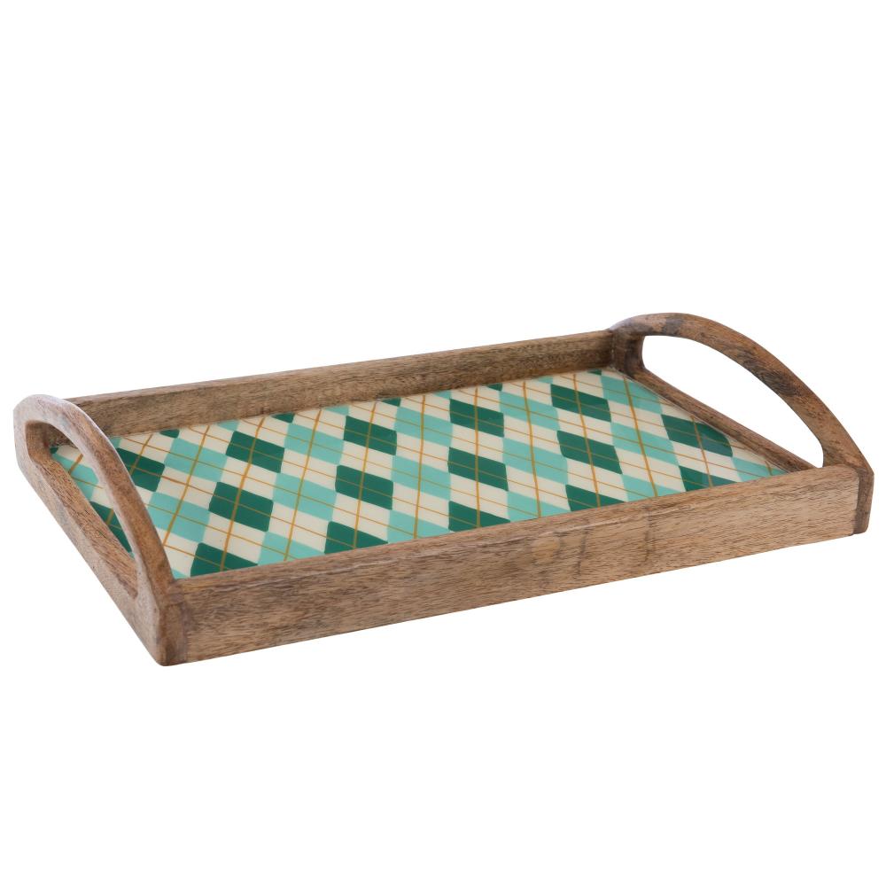 Plateau avec anses Santa 44x30 cm Amadeus - Mathon - 1