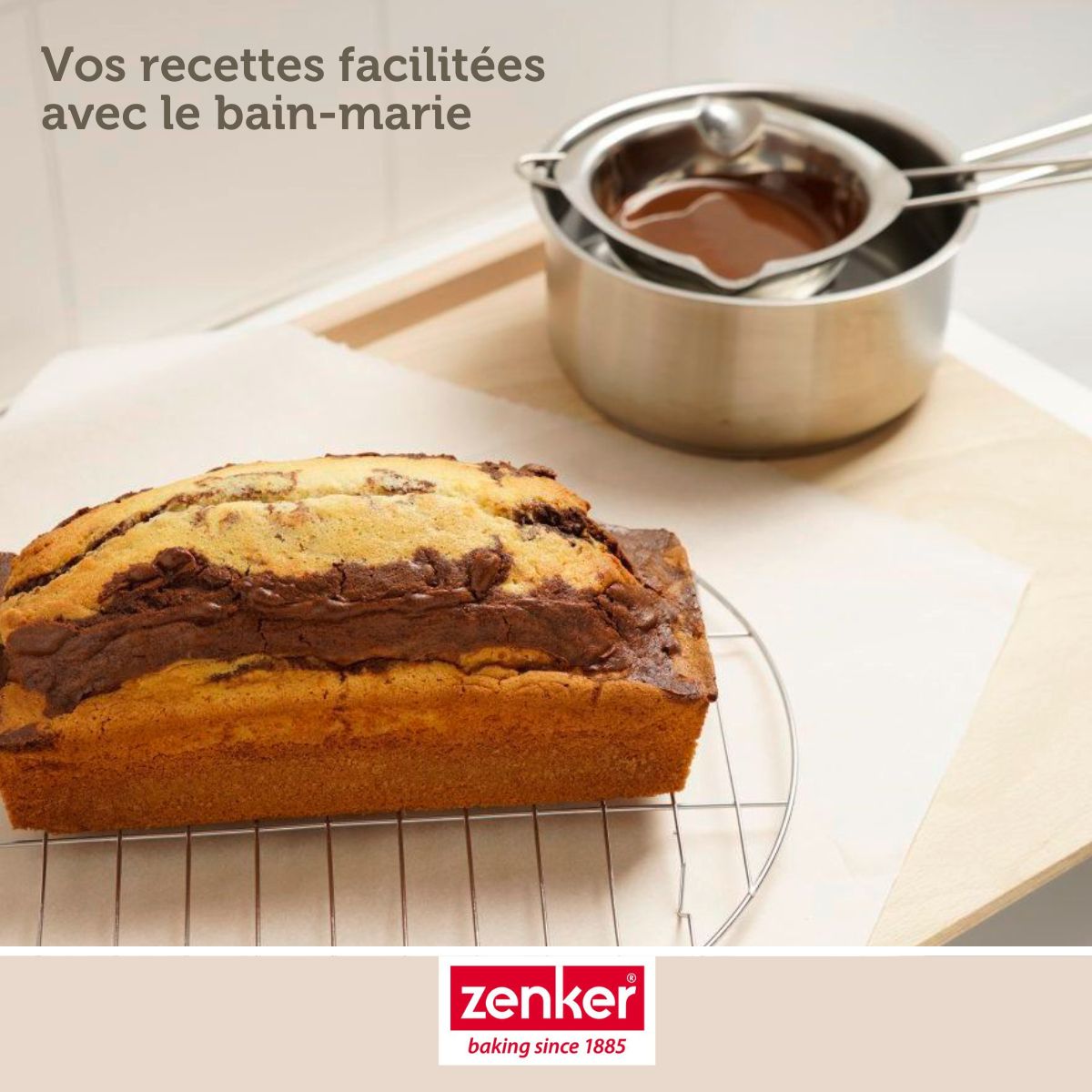 Service à bain marie et pince à friture pour beignets Zenker Smart Pastry Zenker - Mathon - 6