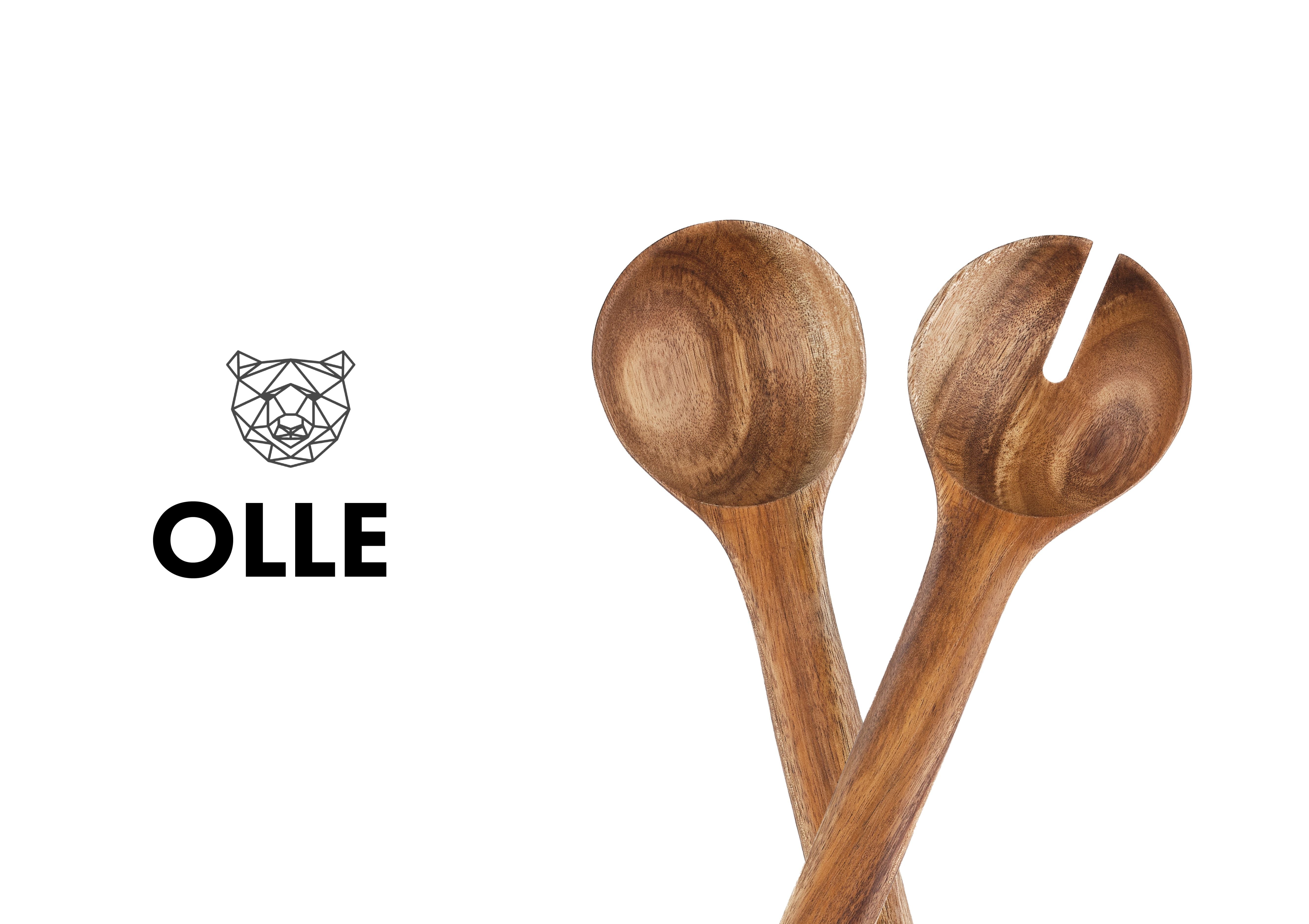 Couverts à salade en bois d