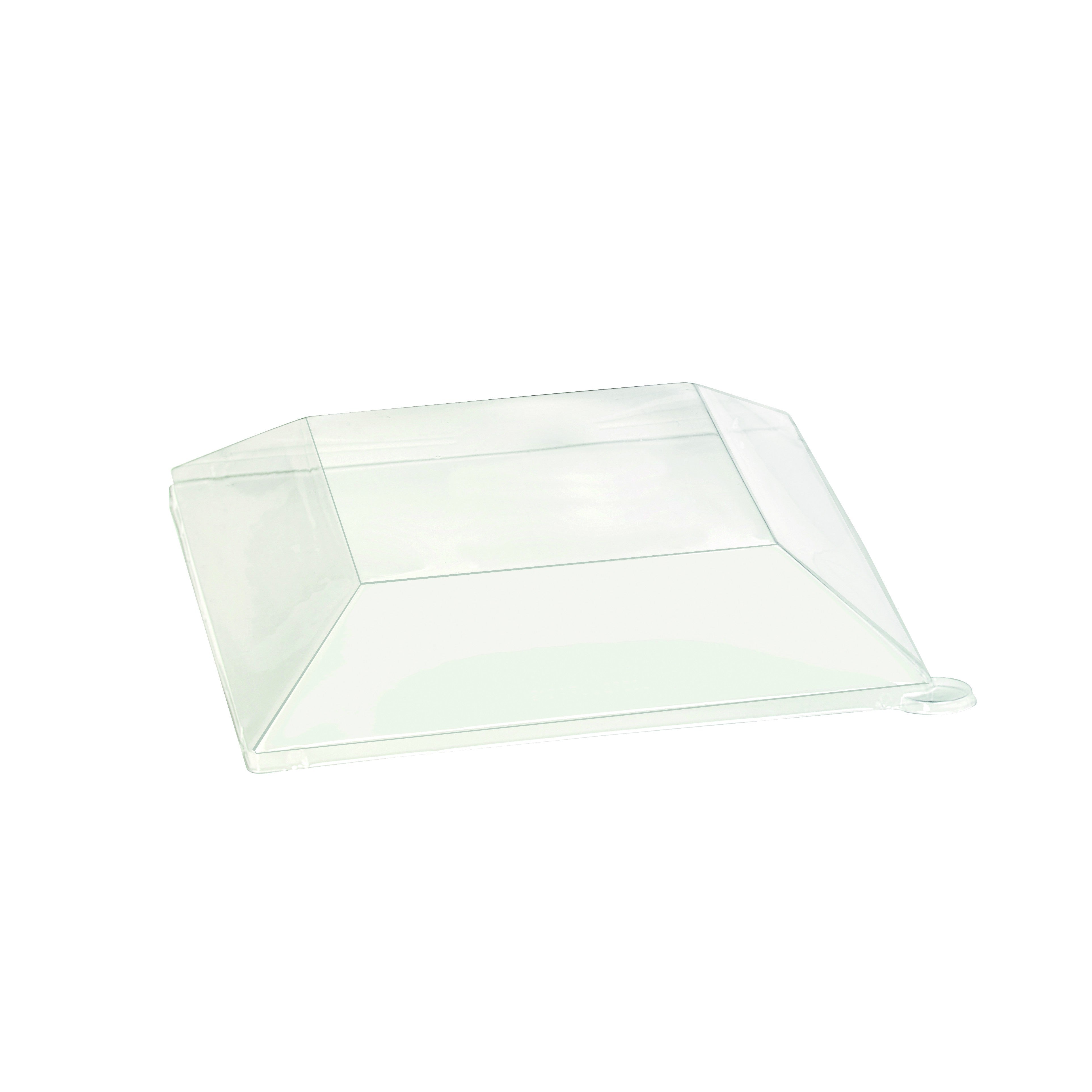 25Pcs - Couvercle plat transparent en plastique PET 200x200x50mm FirstPack - Mathon