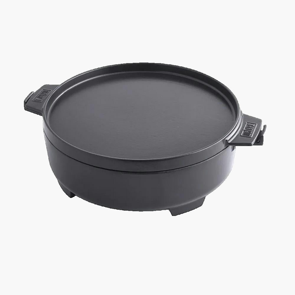 Cocotte en fonte Weber 2 en 1 Gourmet BBQ System Weber - Mathon - 1