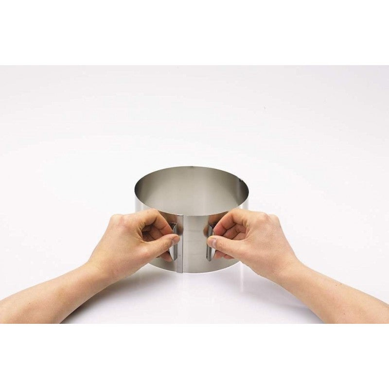Cercle à gâteau - 8,5 cm avec poignées extensible Gefu - Mathon - 3