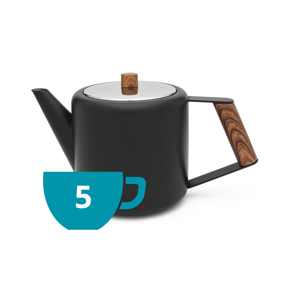 Duet® Design Boston - Théière 1.1 L Noir Mat Bredemeijer - Mathon - 2
