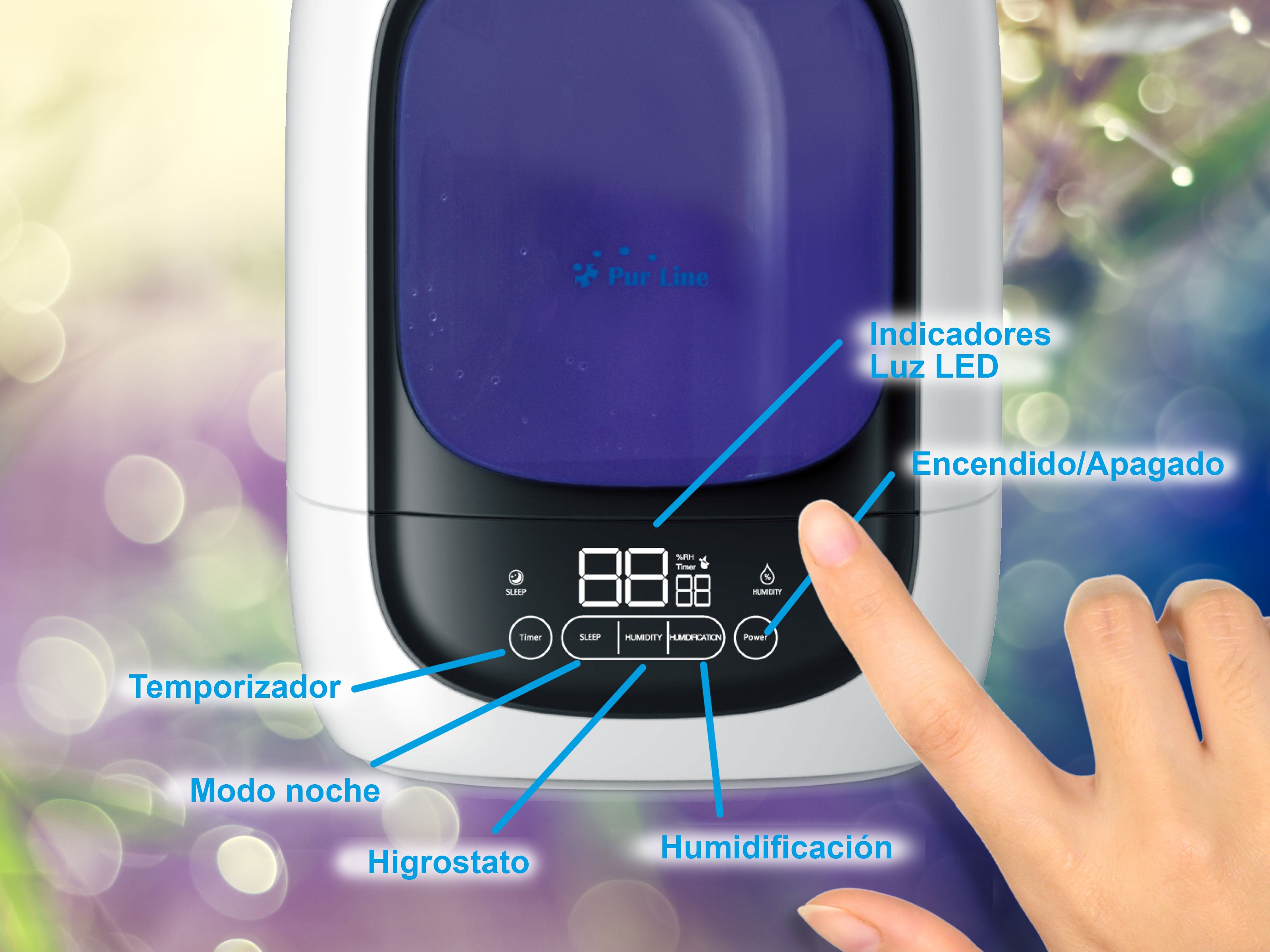 Humidificateur à ultrasons à vapeur pour 30 m² Purline - Mathon - 6