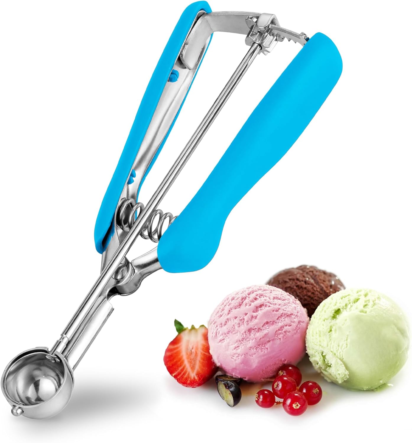 Mini cuillère à glace et biscuits 25 mm en inox bleu Vendos85 - Mathon
