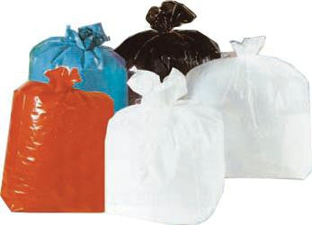 1000Pcs - Sac poubelle plastique blanc  220x70x7 410mm 10000ml FirstPack - Mathon