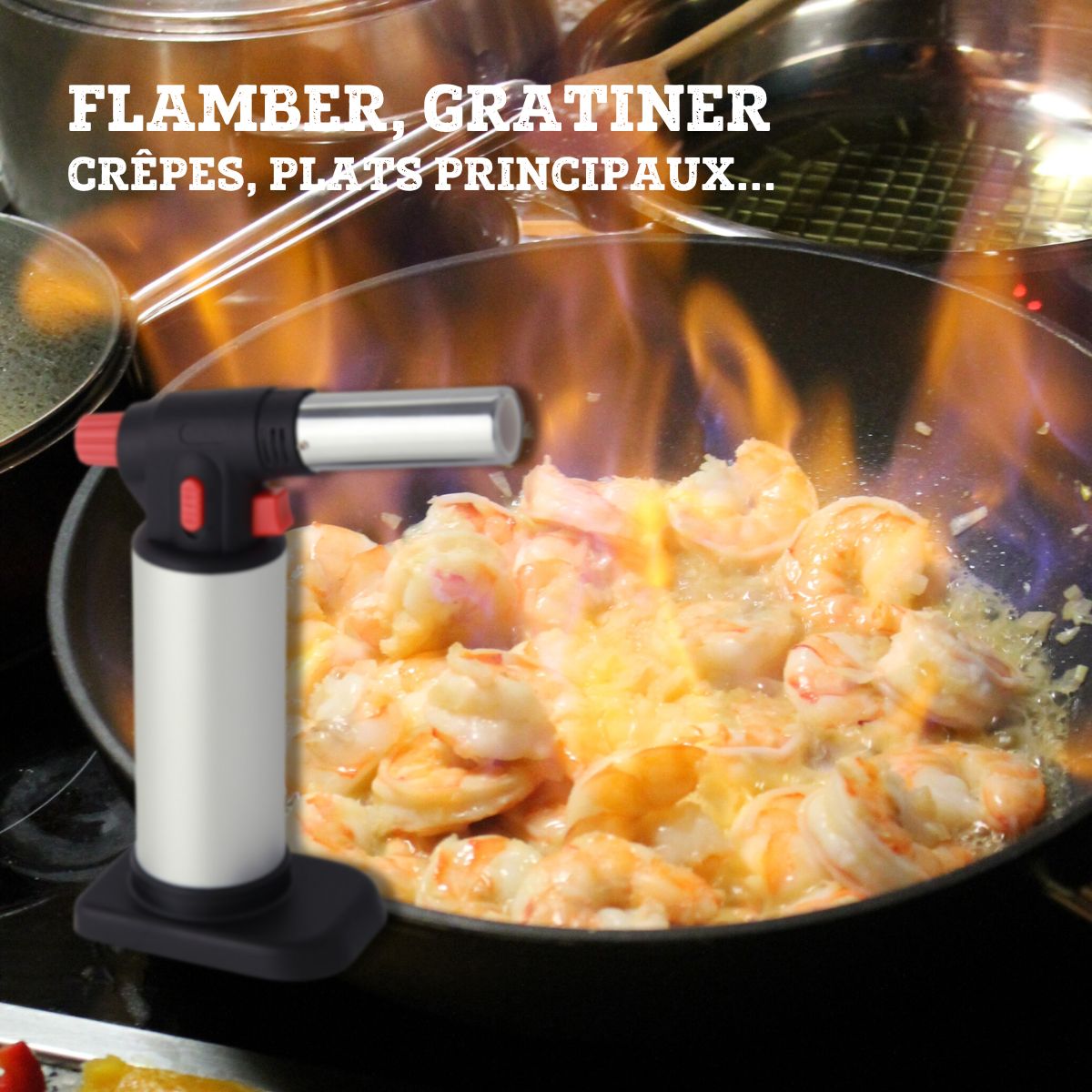 Chalumeau de cuisine 18,5 x 13,5 x 8,8 cm FM Professional - Mathon - 5