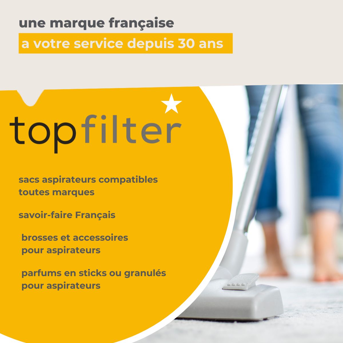4 Sachets de granulés parfumés pour aspirateur senteur marine TopFilter TopFilter - Mathon - 4
