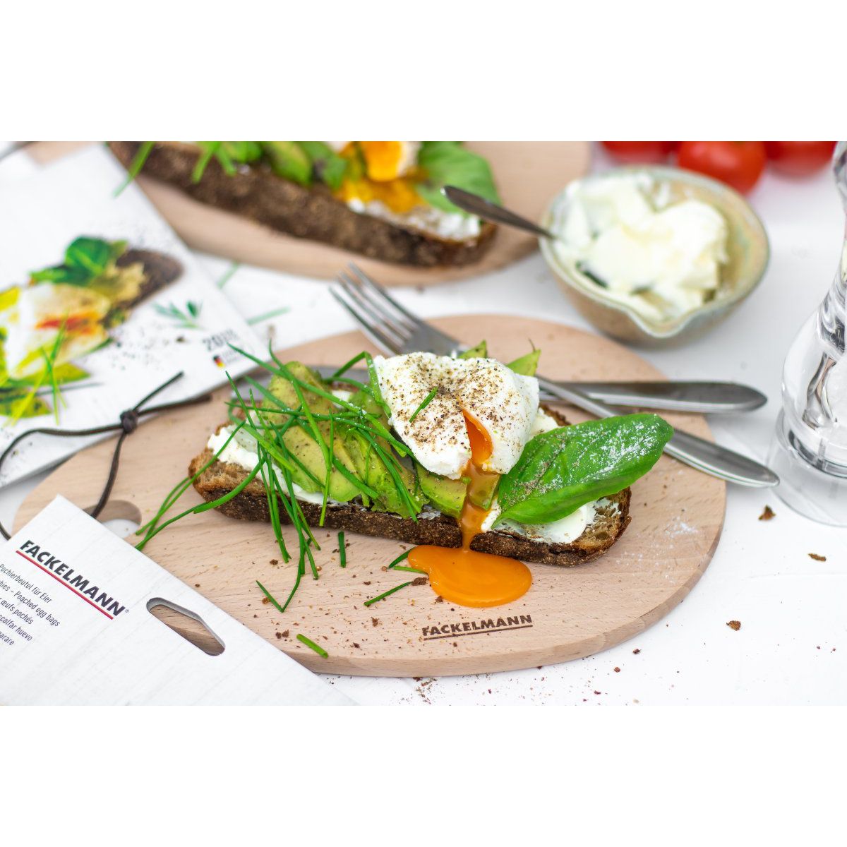 Planche à découper ovale en bois FSC 19 x 28 cm  Nature Fackelmann - Mathon - 2