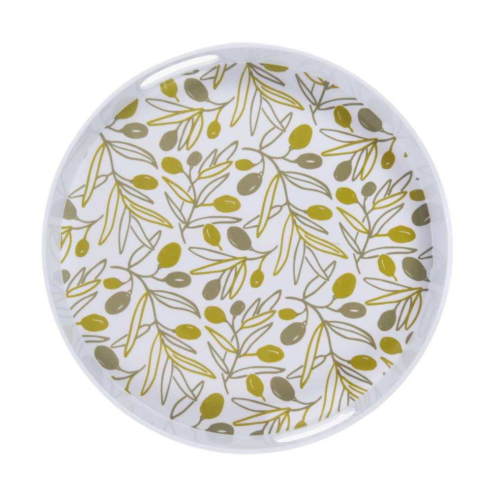 Plateau rond oliva 35 cm Amadeus - Mathon - 2